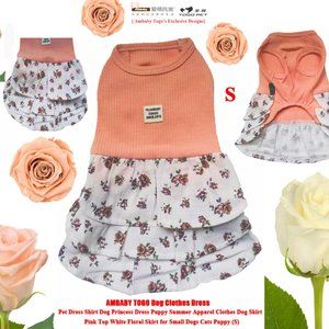 Ambaby Cute Chihuahua Yokie Girl Skirt Puppy Tutu Dog Princess Dress Pet Clothe